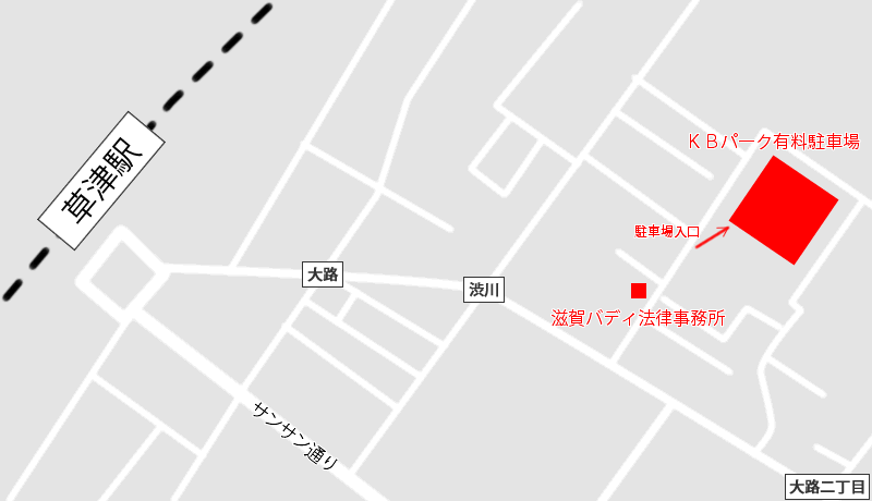 大阪バディ法律事務所 地図